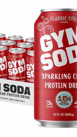 GYM SODA — Protein Soda — Product Demo video preview